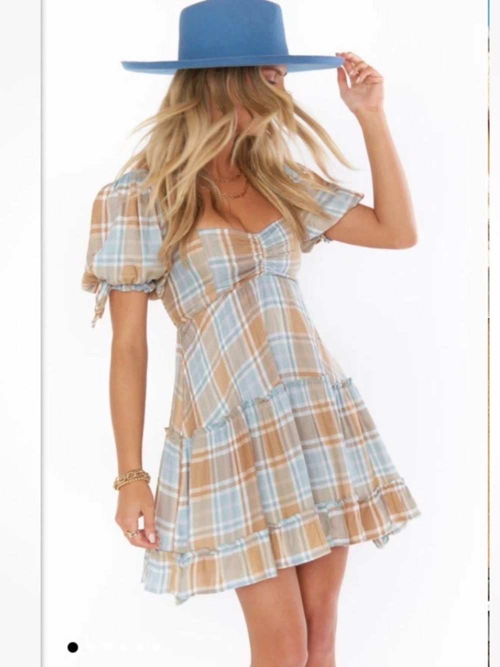 Show Me Your Mumu Maryellen Mini Dress in Georgetown Plaid Size XS